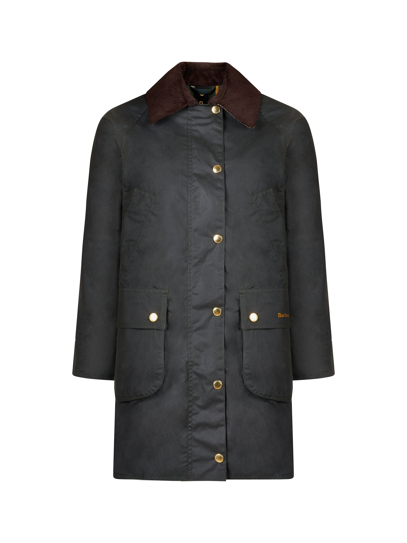 Giubbotto BARBOUR Long beadnell wax
Sage
