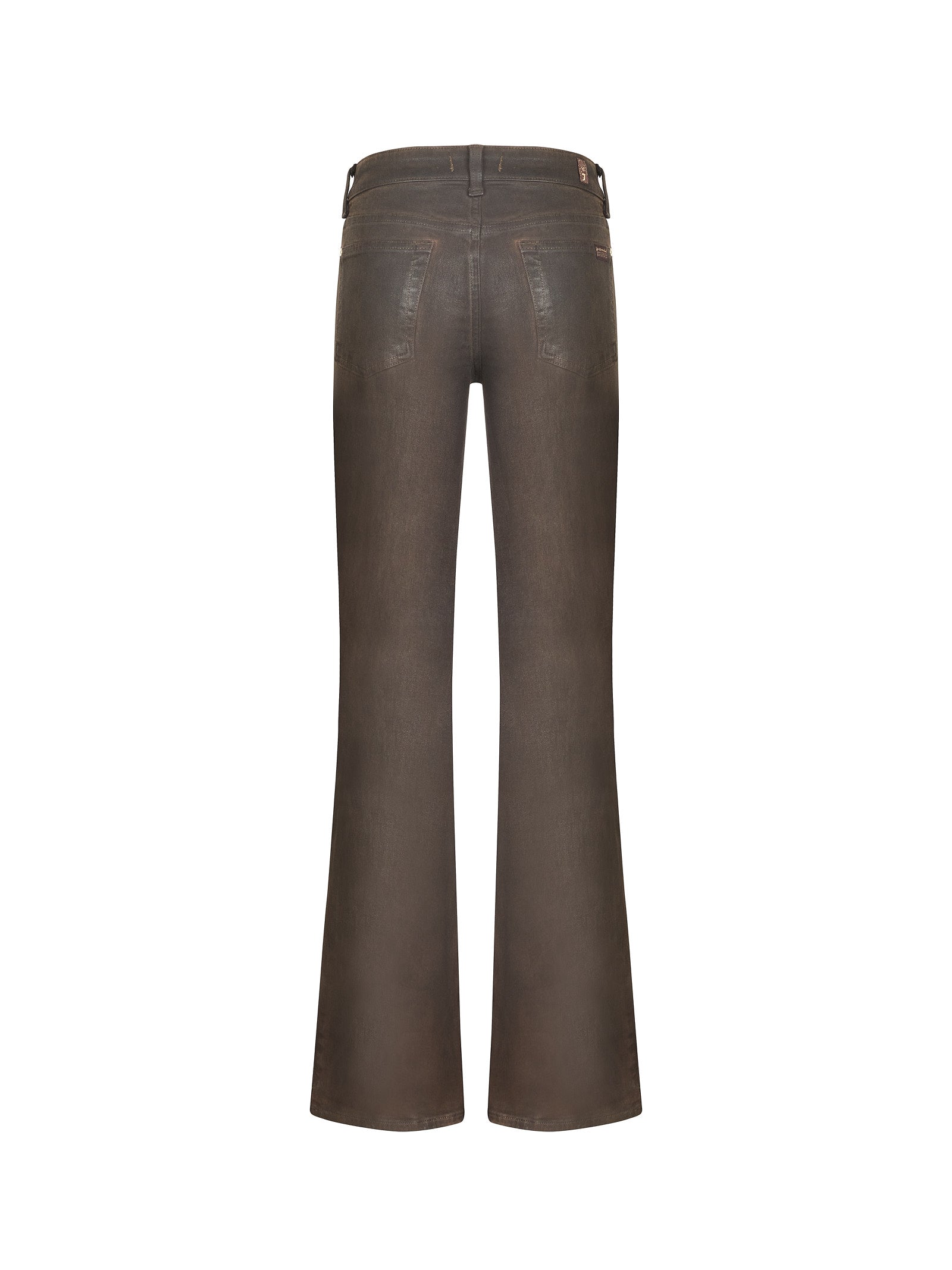 Jeans donna 7 For All Mankind Bootcut Marrone in 93% cotone 7% elastane, retro