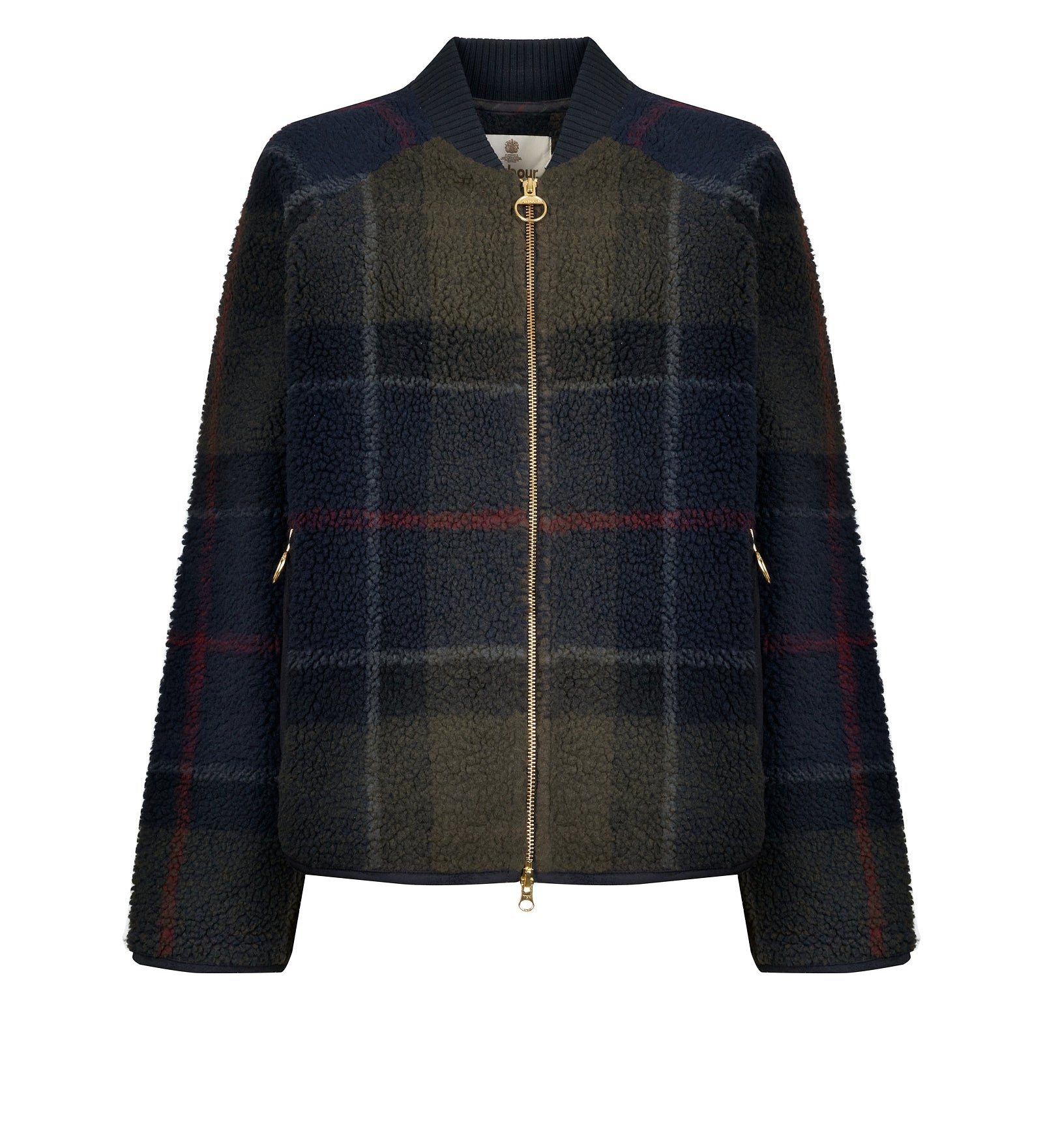 Giubbino donna Barbour Kirklees Tartan Verde in cotone