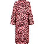 Cappotto donna Laneus Maculato Rosso in 47% poliammide 53% alpaca, retro