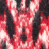 Cappotto donna Laneus Maculato Rosso in 47% poliammide 53% alpaca, dettaglio