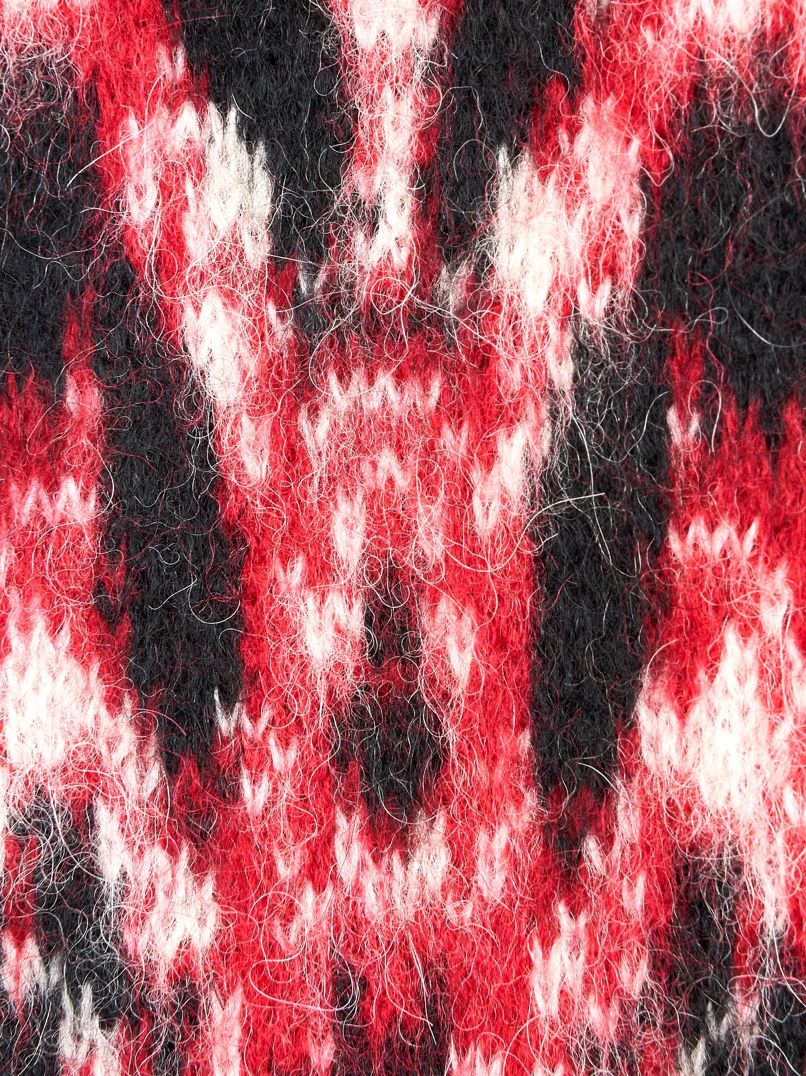 Cappotto donna Laneus Maculato Rosso in 47% poliammide 53% alpaca, dettaglio