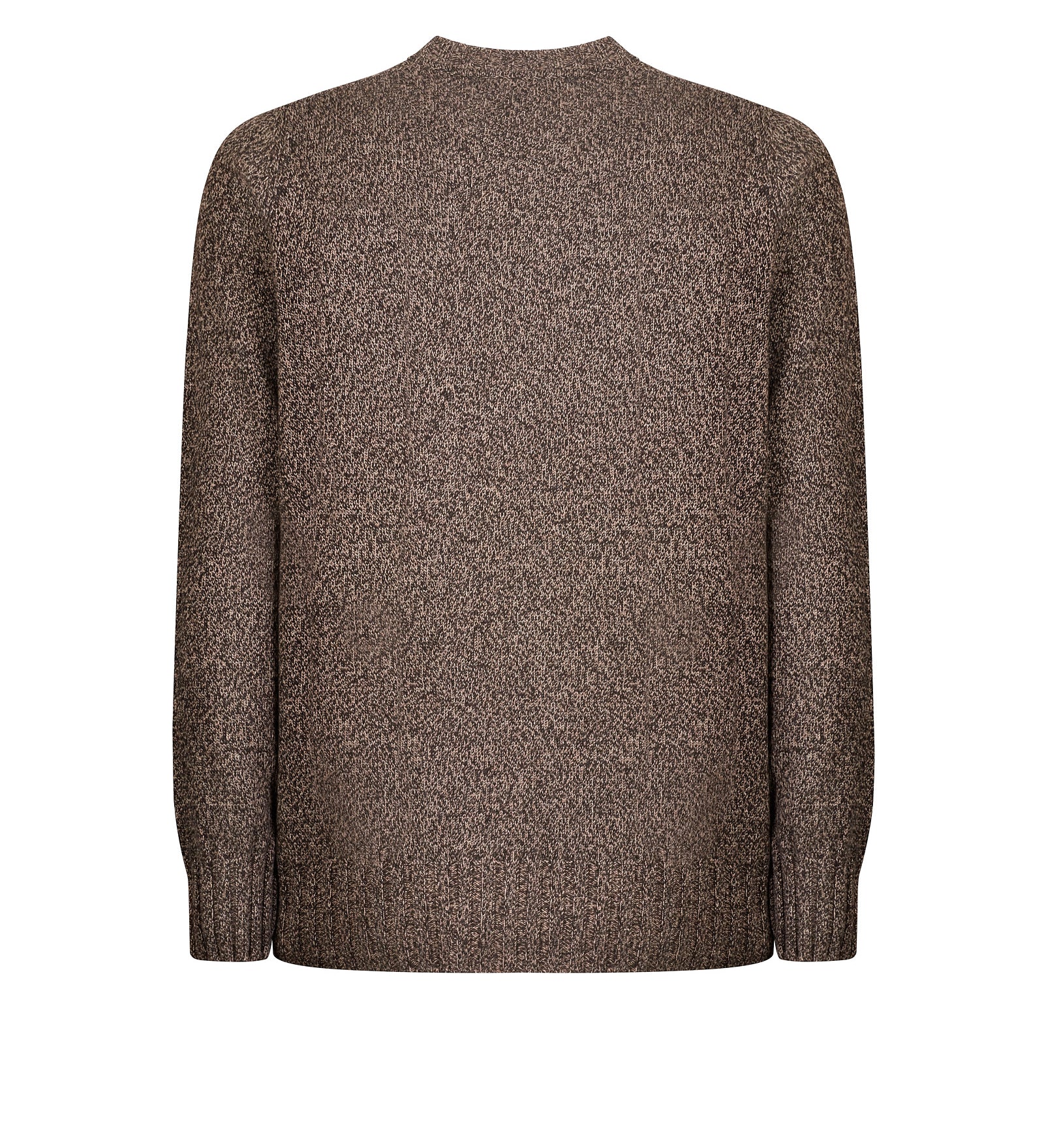 Girocollo uomo McGeorge of Scotland Marrone in 90% lana 10% cashmere, retro