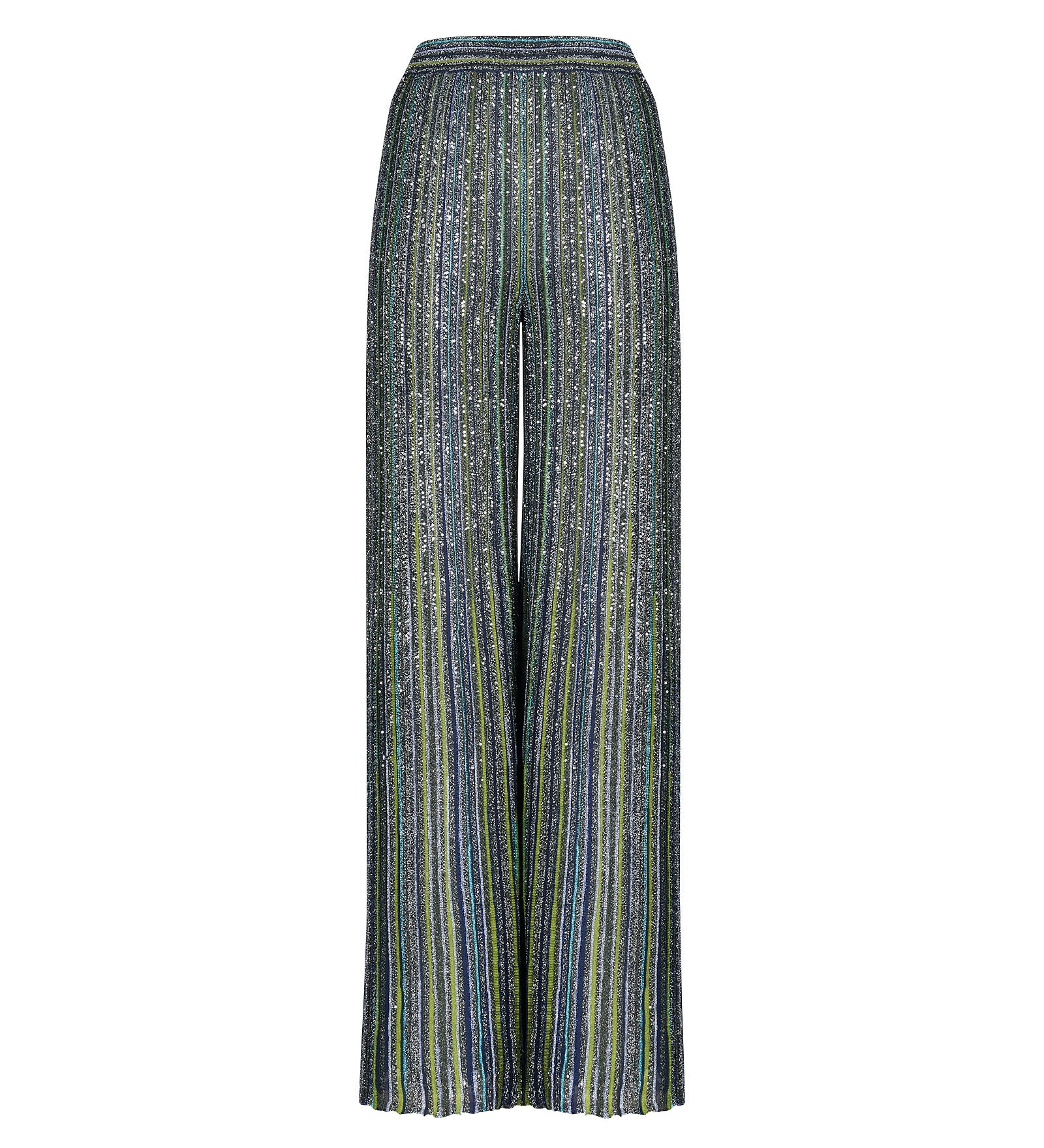 Pantalone donna Missoni Green Tones in 65% viscosa 35% poliamide