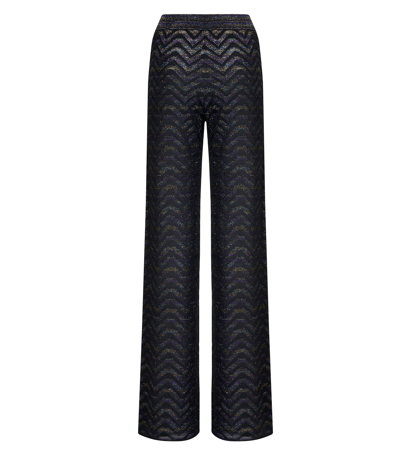 Pantalone donna Missoni Multicolor in 89% viscosa 11% metallo, retro