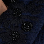 Polo donna N°21 Blu in lana, dettaglio