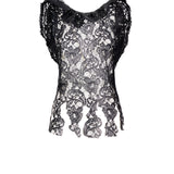 Top GIUSEPPE DI MORABITO Pizzo fiori
Nero