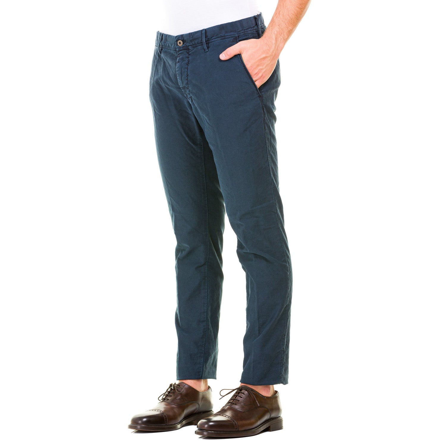 Pantalone INCOTEX 825 13S103-4611A Blu - Avant-gardeandria