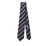 Cravatta NICKY 6 LANATAPPO-D Regimental blu-marrone - Avant-gardeandria