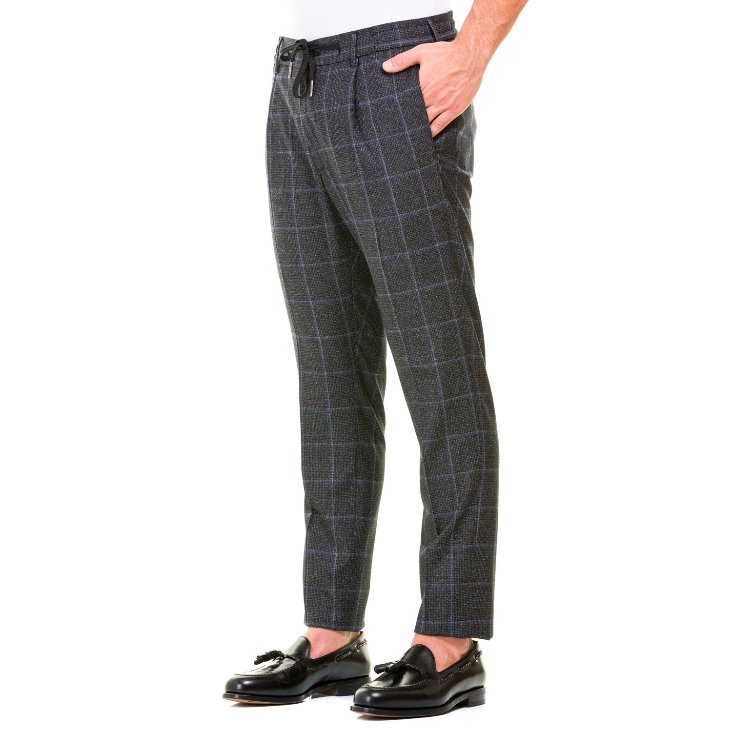 Pantalone TAGLIATORE N1255 P-NEWMAN-390012 Nero/galles - Avant-gardeandria