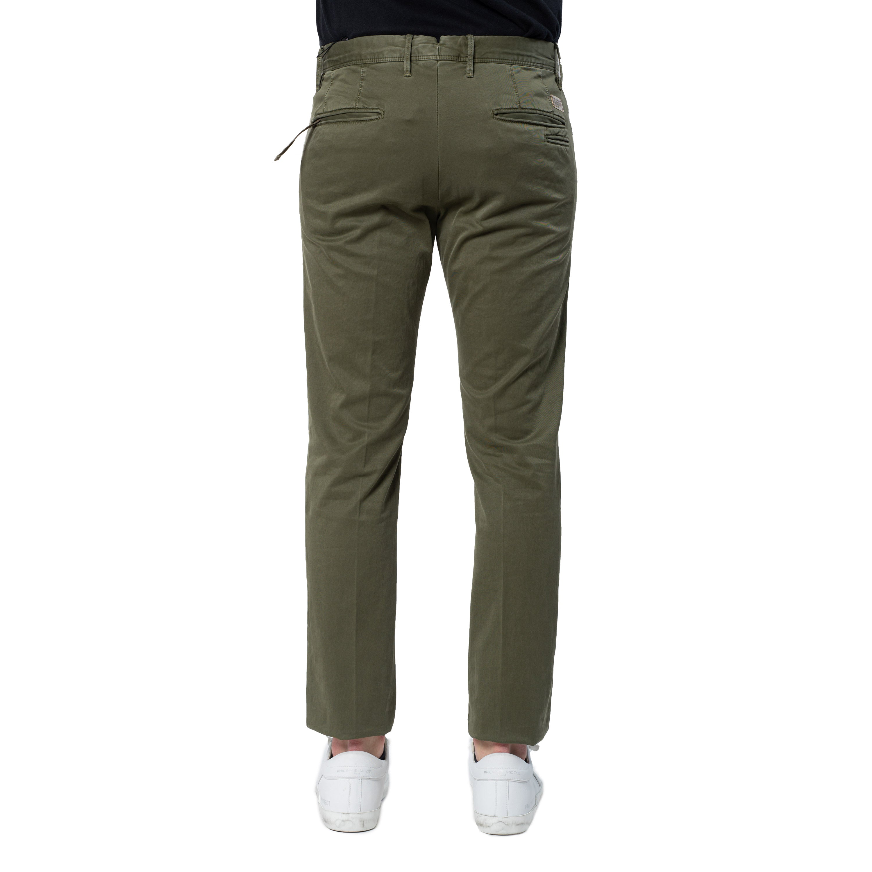 Pantalone INCOTEX 741 12S103-90664 Verde militare - Avant-gardeandria