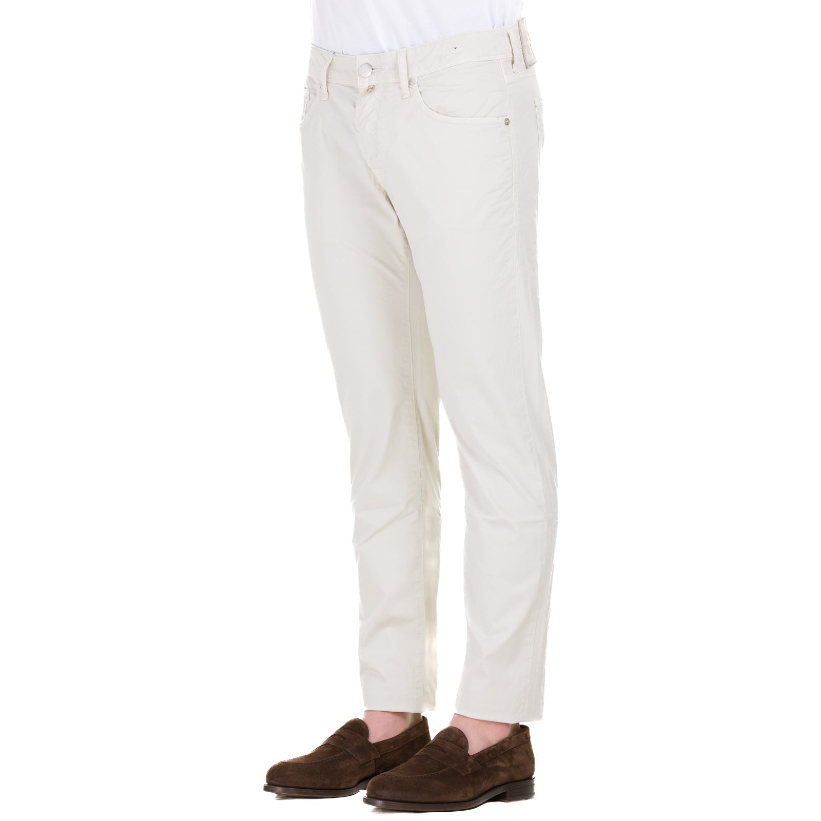 Pantalone INCOTEX 114 BDPS0002-06510 Bianco sporco - Avant-gardeandria