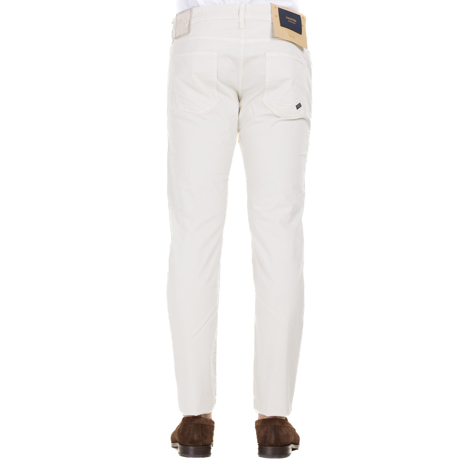 Pantalone INCOTEX 114 BDPS0002-06510 Bianco sporco - Avant-gardeandria
